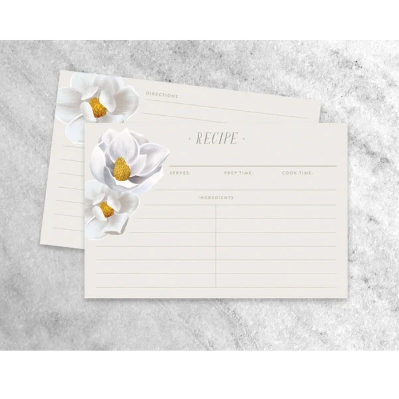 Magnolia Recipe Cards 12/set
