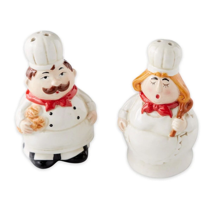 Mr & Mrs Chef Salt and Pepper Shaker Set