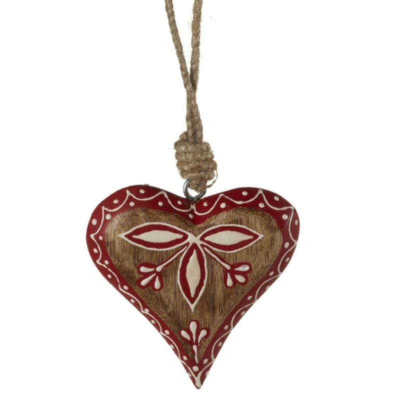 Patterned Heart Ornament