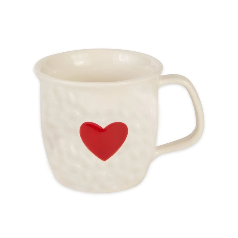 Red Heart Ceramic Mug