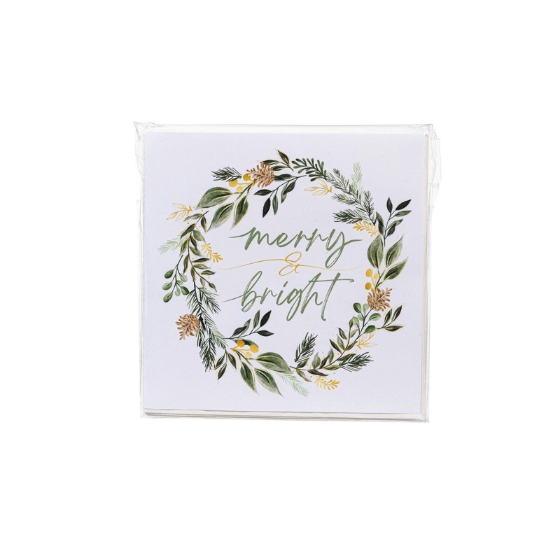 Shades of Green Napkin Paper Cocktail Napkin