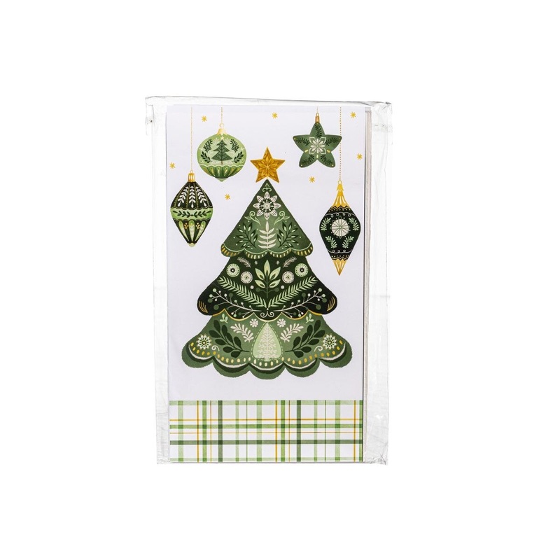Shades of Green Paper Guest Towel Napkin