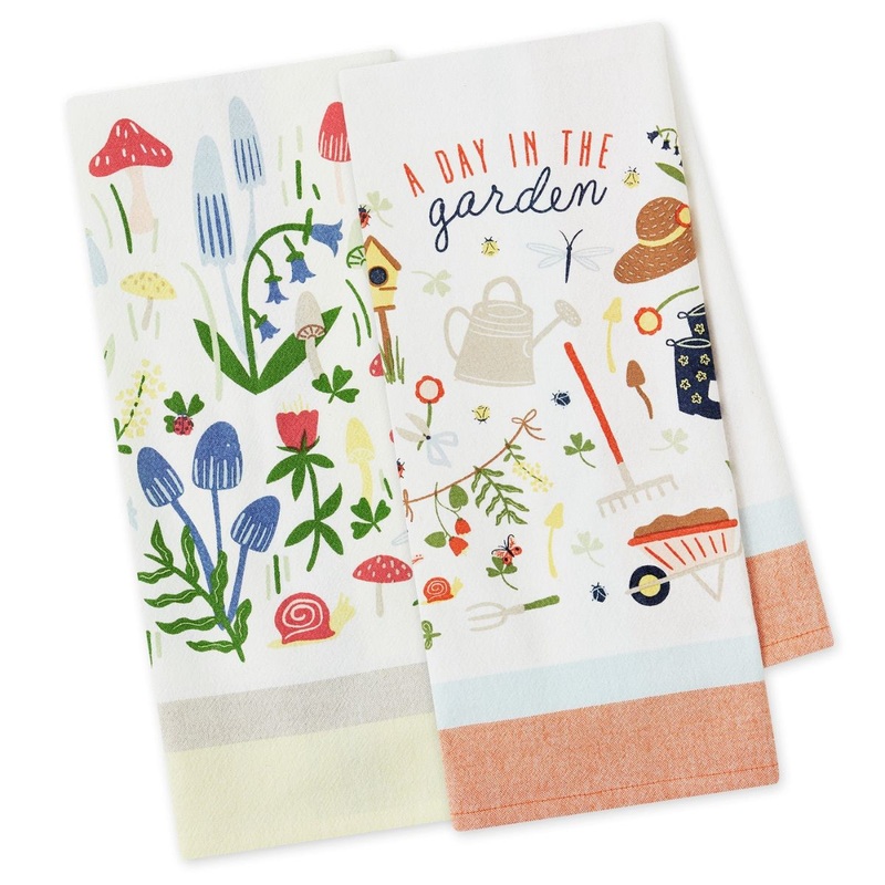 Spring Garden Printed Floursack Towels