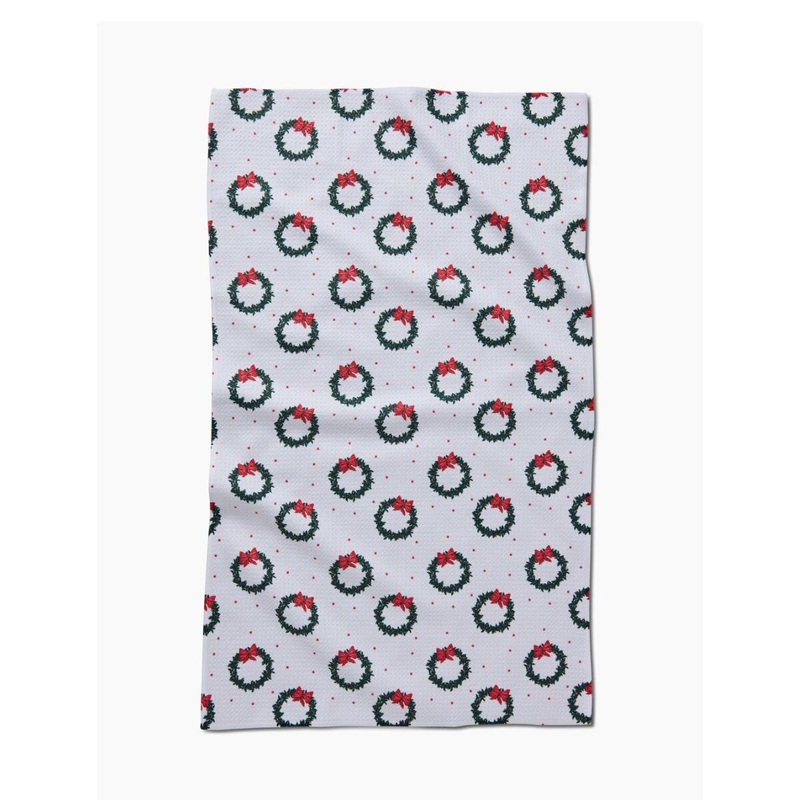 Bow Wreath Tea Towel
