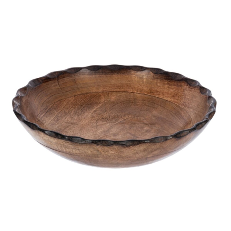 Carved Rick Rack Edge Bowl- Large