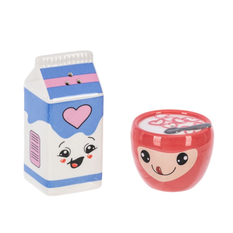 Cereal and Milk Salt and Pepper Shaker