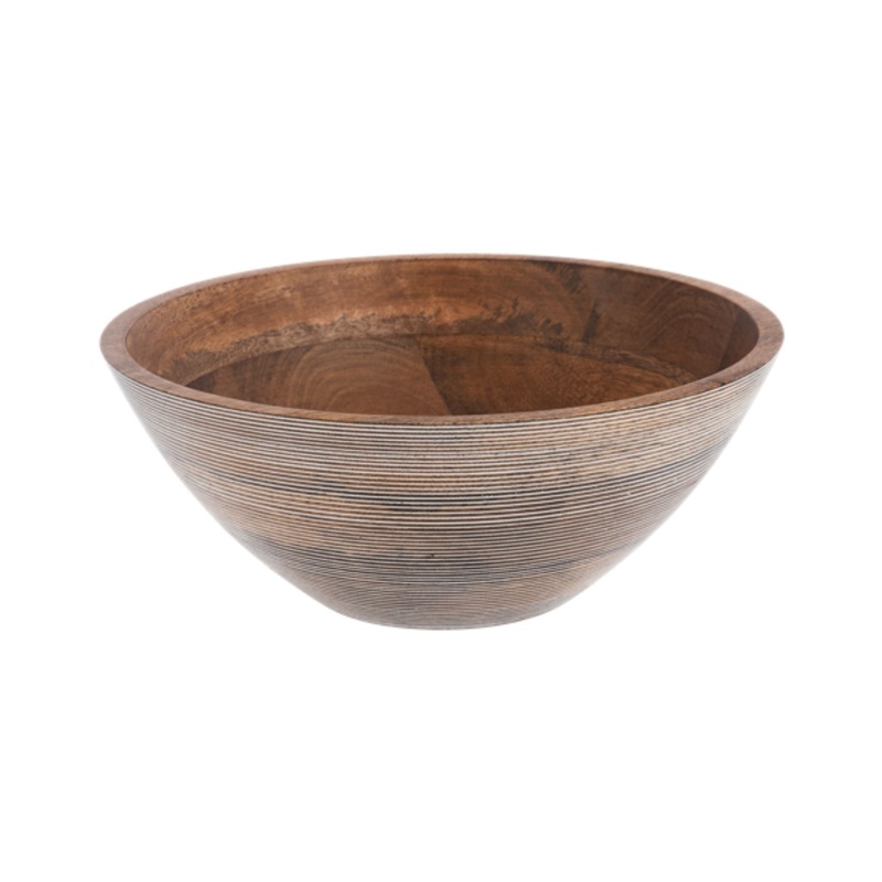 Etched Lines Serving Bowl- Large