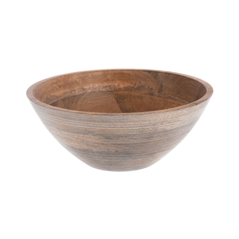 Etched Lines Serving Bowl- Medium