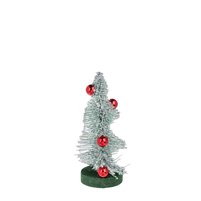 Green Tree w/Red Balls- Medium