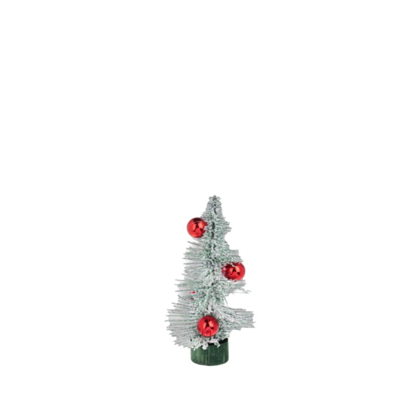 Green Tree w/Red Balls- Small