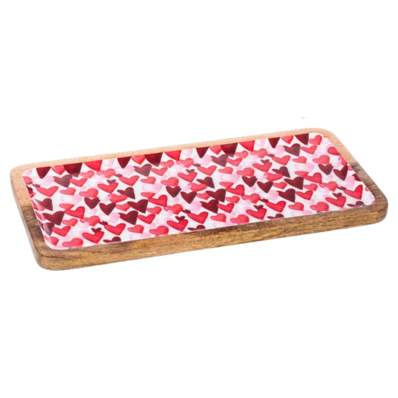 Heart Pattern Serving Tray- Medium