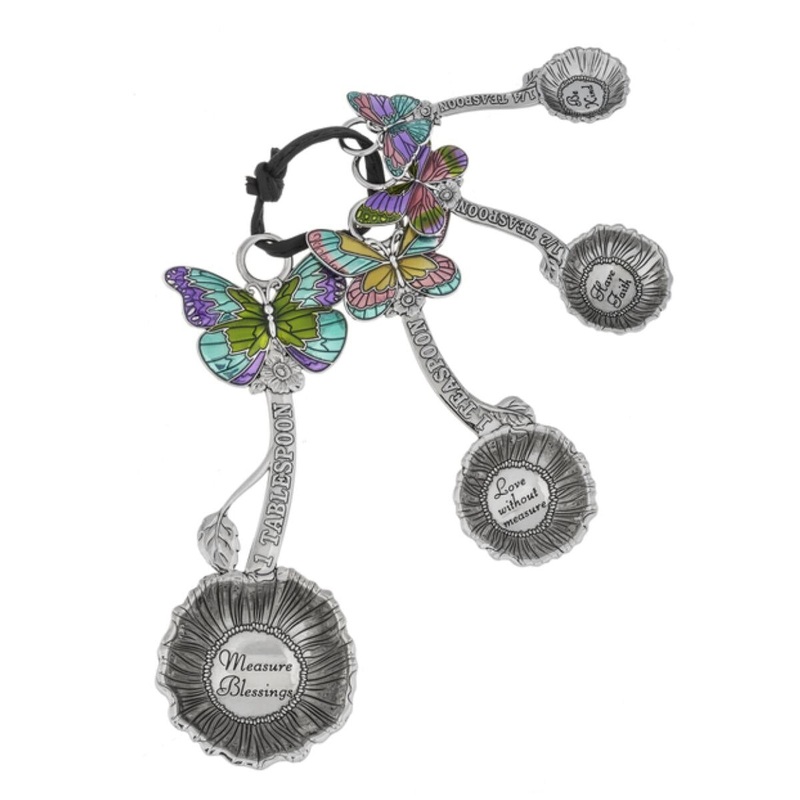 Measuring Spoons w/Color – Butterflies