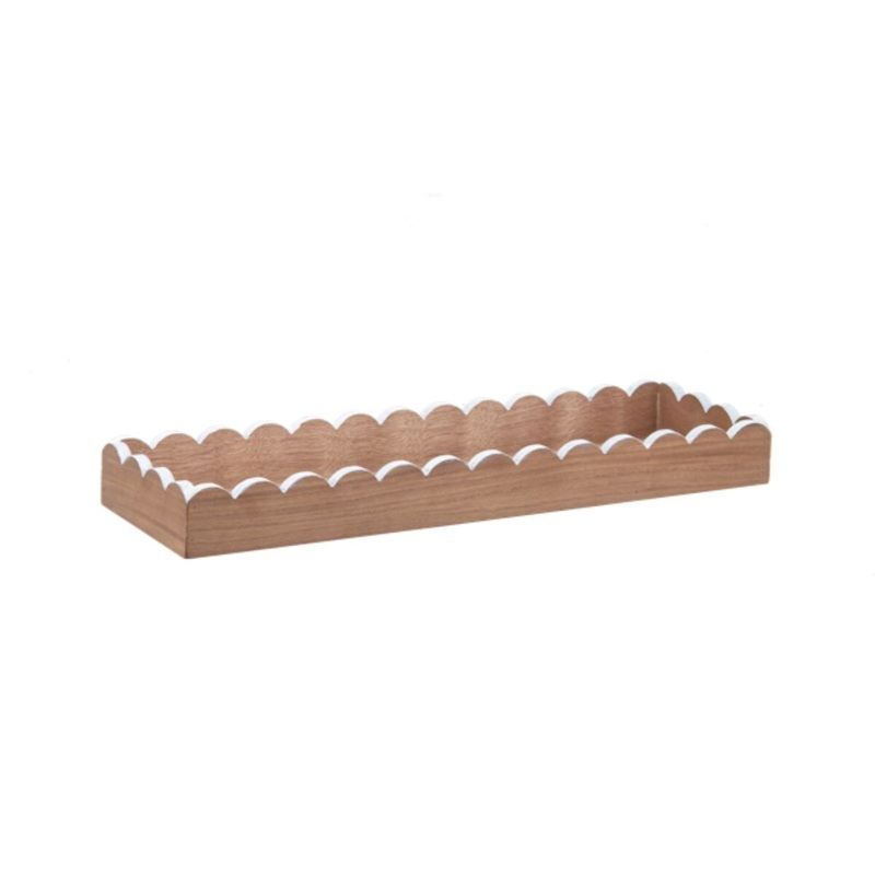 Rectangle Tray with Scallop Edge- small