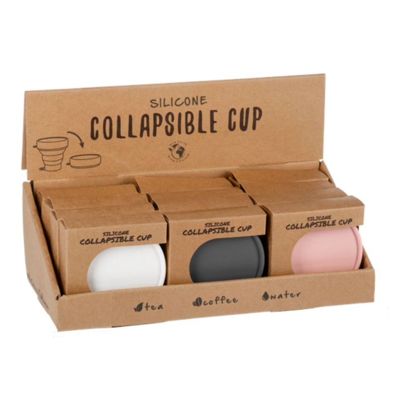 Reusable Collapsible Silicone Cup with Lid