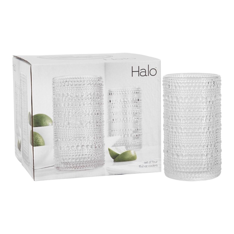 15oz Clear Hiballs Glass Set of 4
