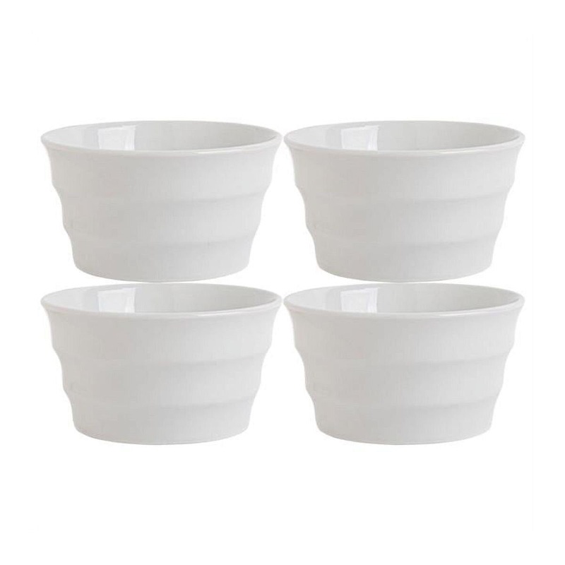 4-pc Tapered White 8 oz Ramekins