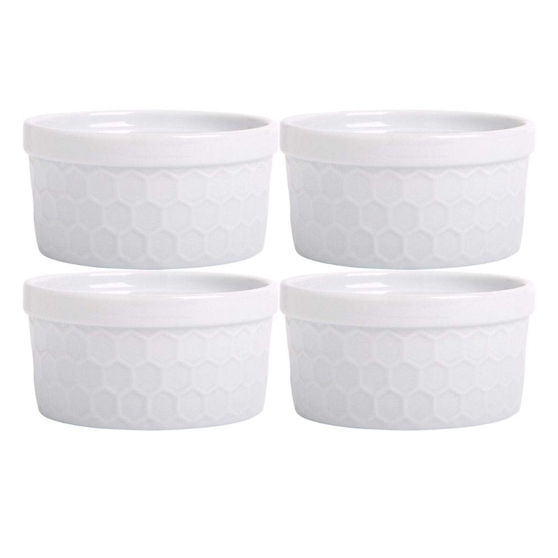 4-pc White 4 oz Ramekin Set