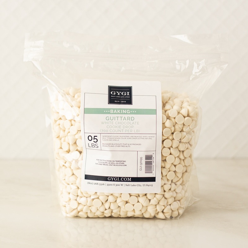 Guittard White Cookie Drop (700 Count) – 5 Lb. Bag