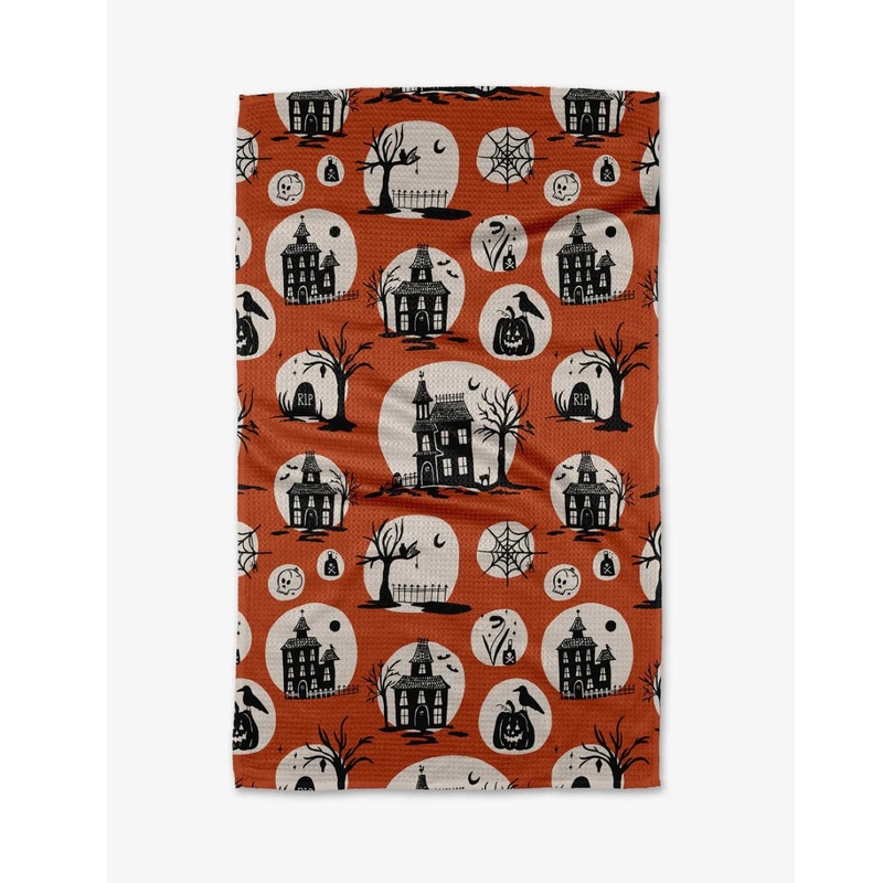 Haunted House Tea Towel