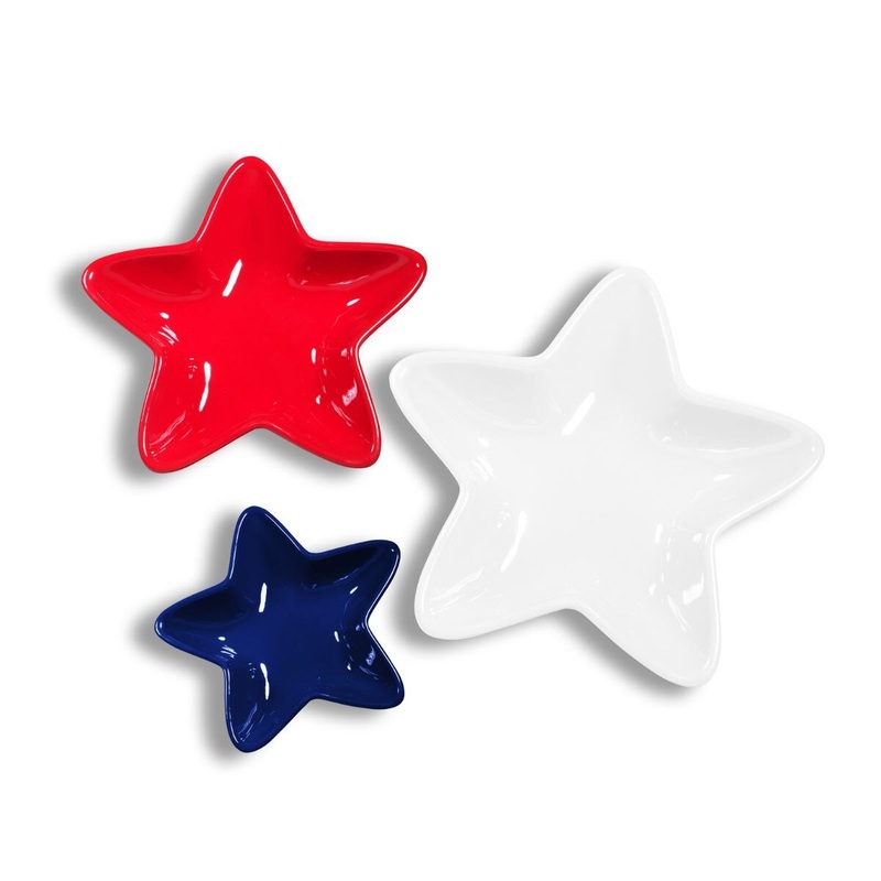 Nested Star Shaped Americana Bowls