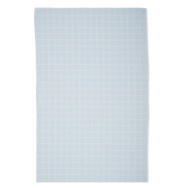 Summer Grid Blue Tea Towel