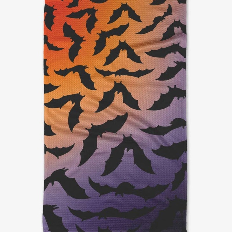 Swarming Bats Tea Towel