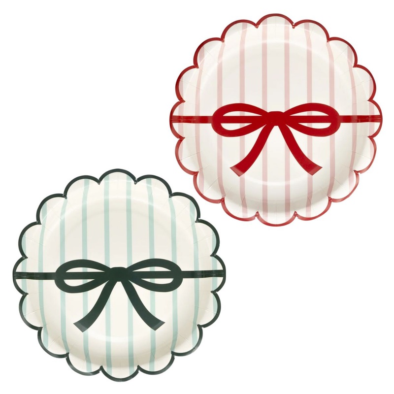 7 Red & Pink  Green & Mint Plates