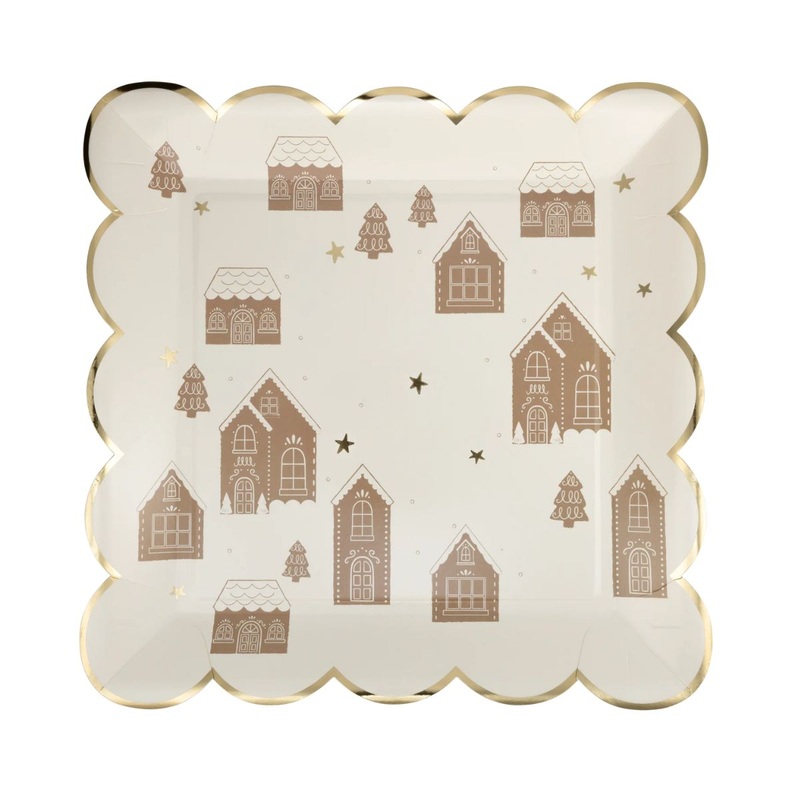 9 Gingerbread House Plate