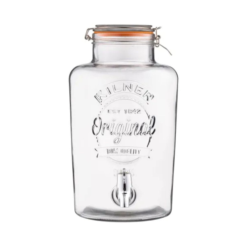 Clip Top Round Drinks Dispenser 8 Litre