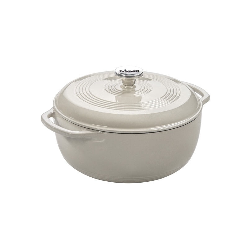 Lodge 6 QT Oyster Enamel Dutch Oven