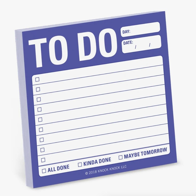 Sticky Note To Do- Blue