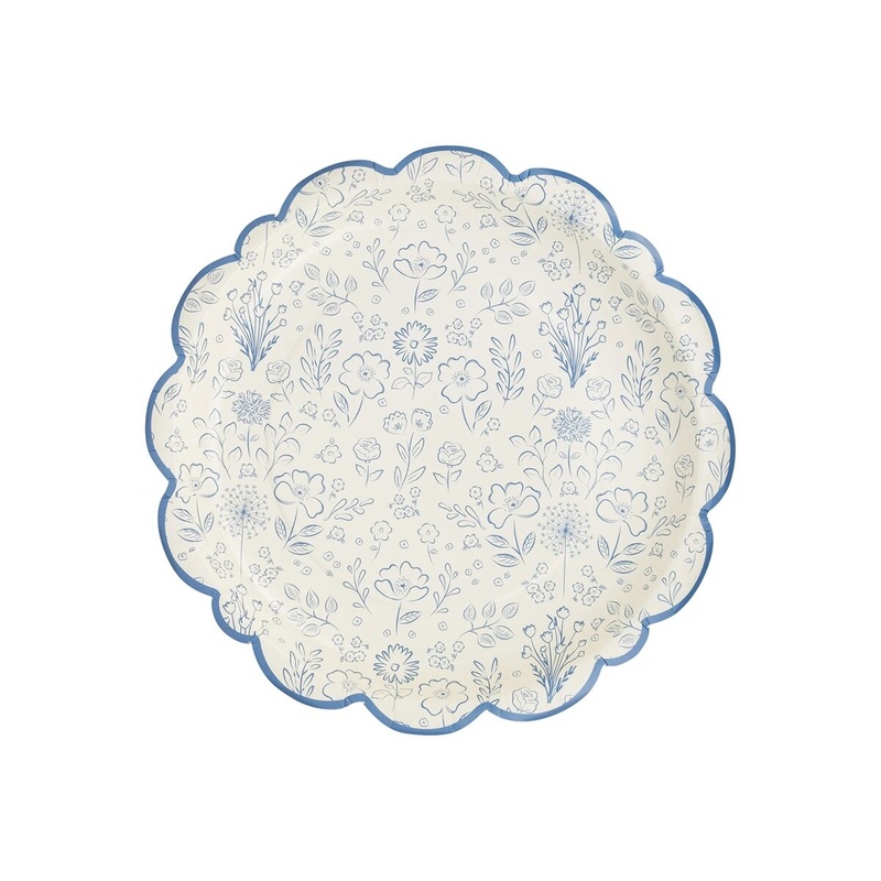 10 Pembroke Floral Paper Plate