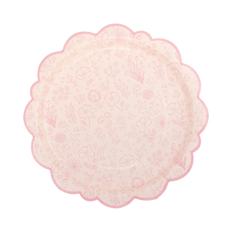 10 Pembroke Pink Floral Plate