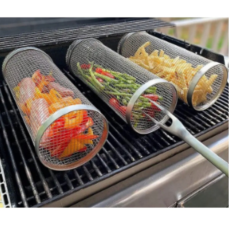 11x 4 Rolling Grilling Basket