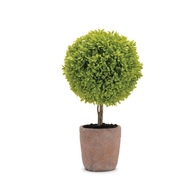 14.5 Plastic Potted Topiary