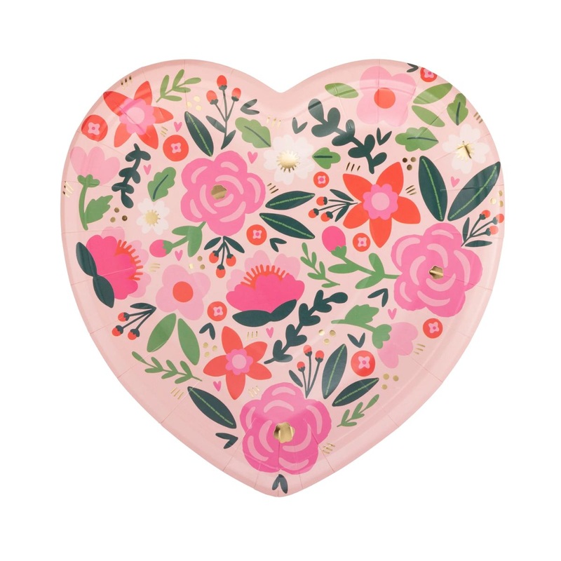 Floral Heart Plate