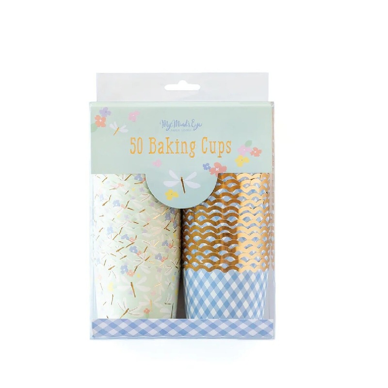 Gold Foil Dragonfly Food Cups