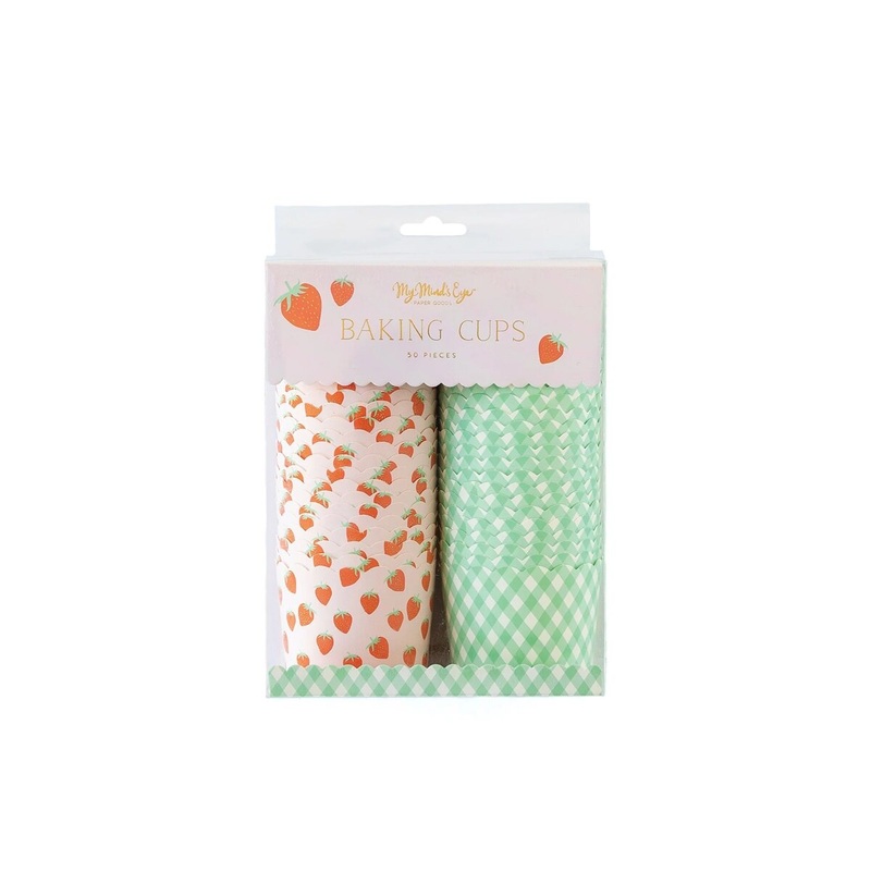 Gold Foil Strawberry Food Cups