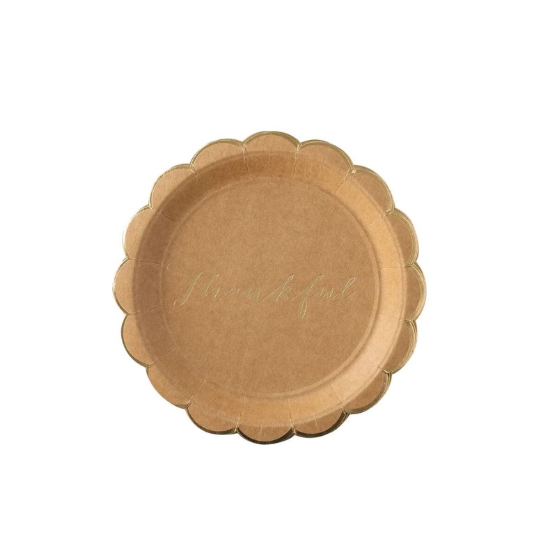 Harvest Scallop Kraft Plate