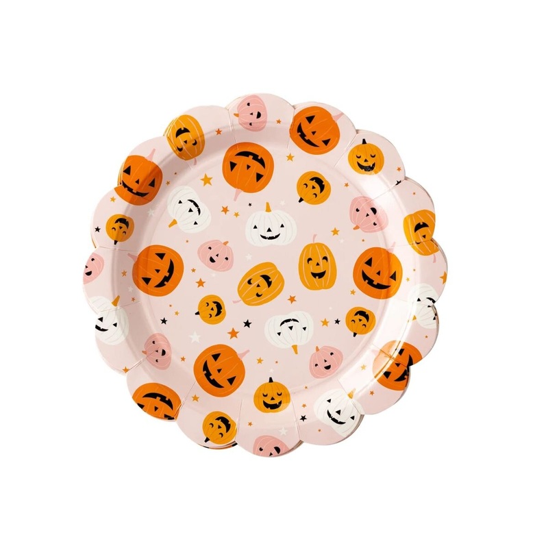 Hey Pumpkin Scattered Paper Plates