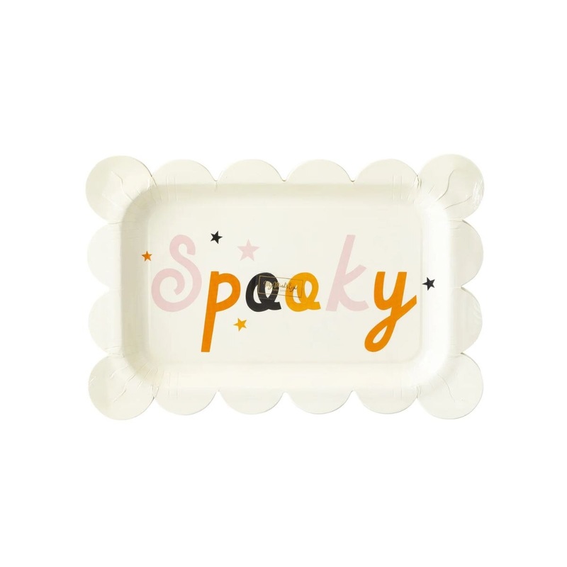 Hey Pumpkin Spooky Paper Plate