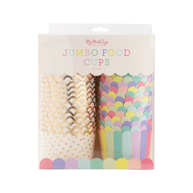 Jumbo Gold Foil Dots and Stripes