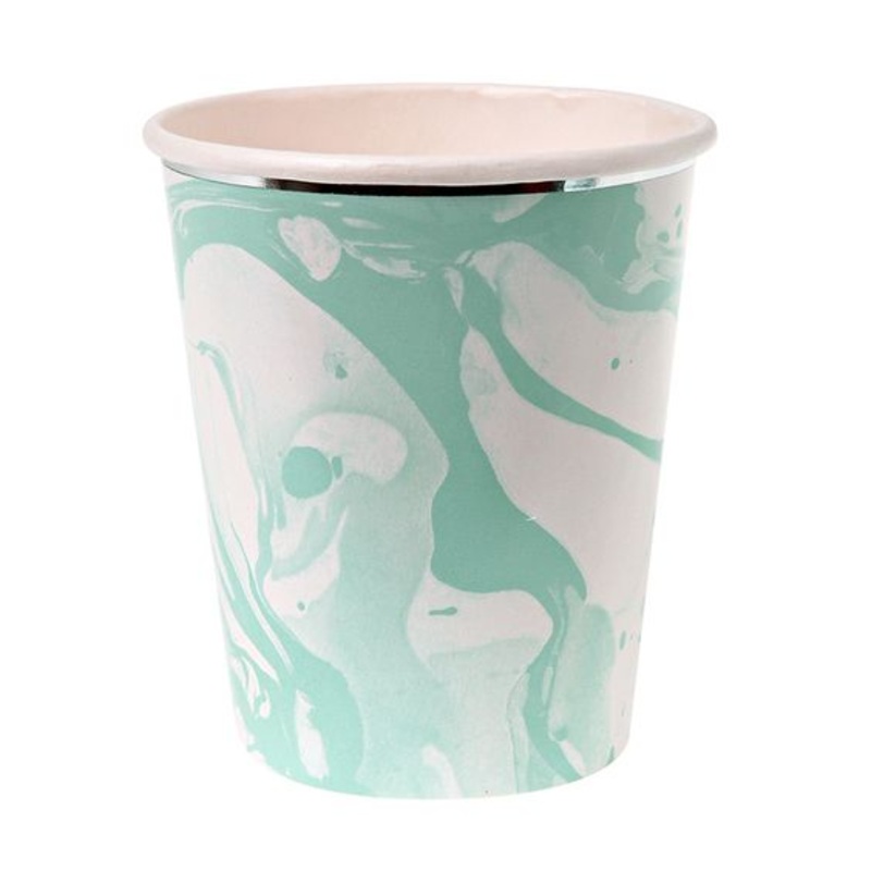 Mint Marble Cups