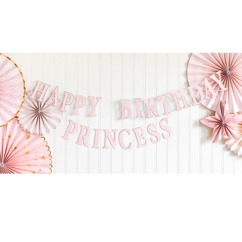 Princess Happy Birthday Banner