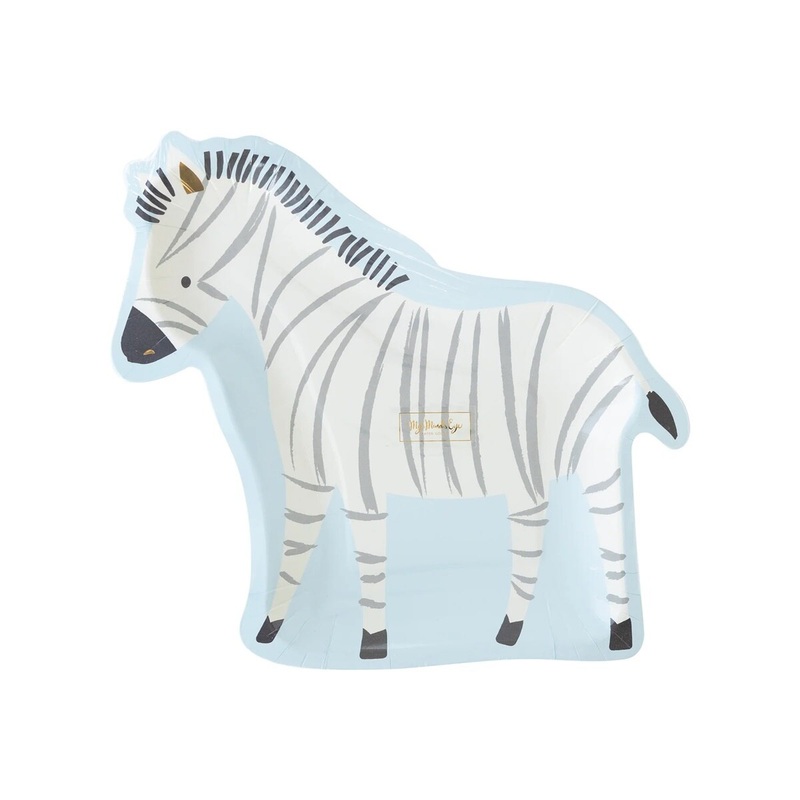 Safari Zebra Shape Plate