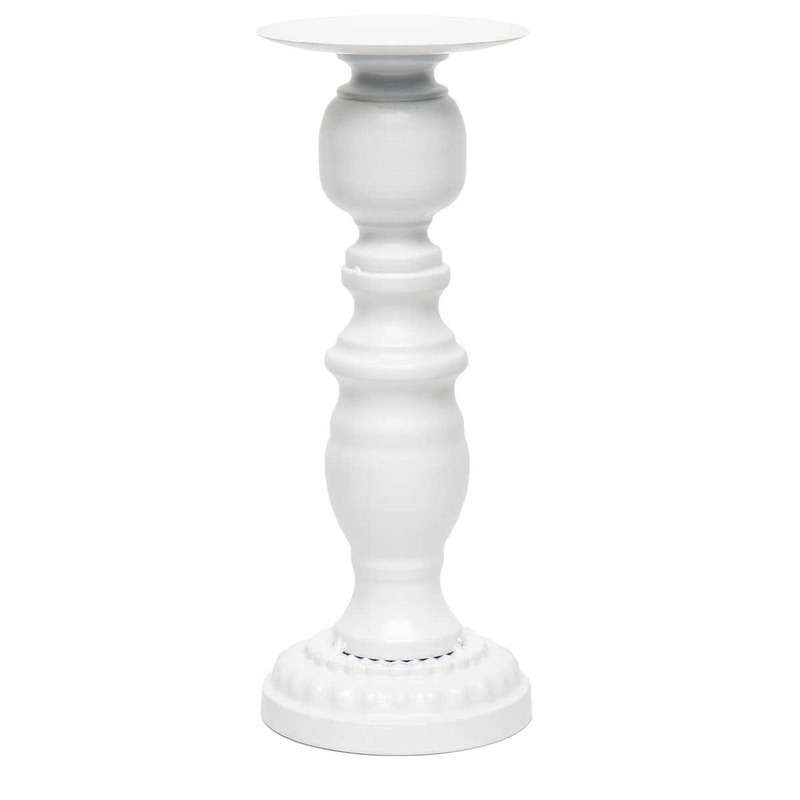 12.5 Matte White Candle Holder