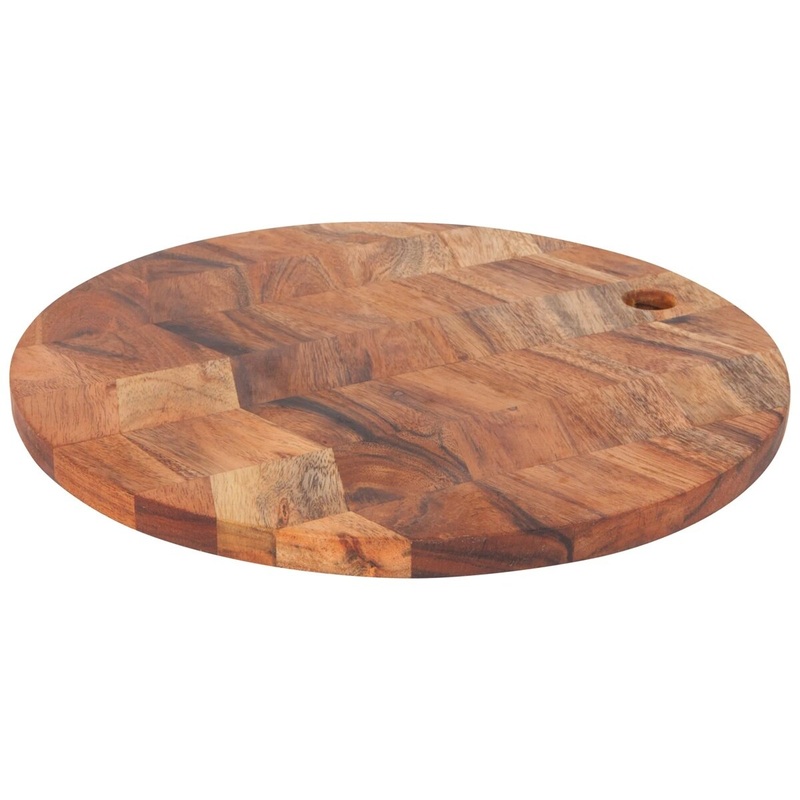 12 Acacia Chevron Serving Board