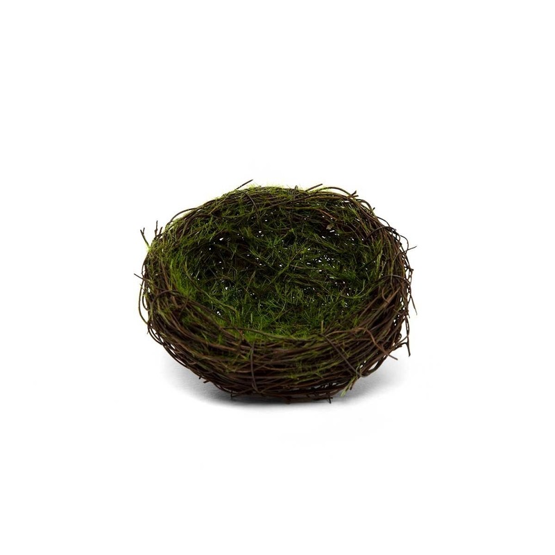 3.75 Nest w/Moss Twig