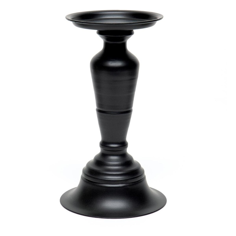 9.5 Metal Black Candle holder