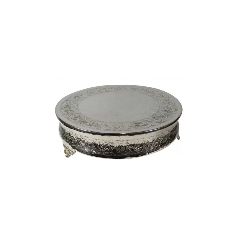 Cake Stand 22 Round Aluminum Footed(dis)